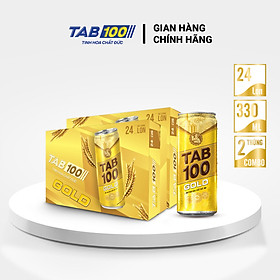 Bia lon TAB GOLD - combo 2 thùng (24 lon 330ml)