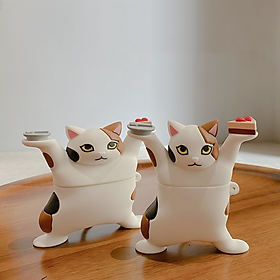 Mua Bao Case Cho Airpods 1 / Airpods 2 / Airpods Pro - Hình Mèo Giơ Tay