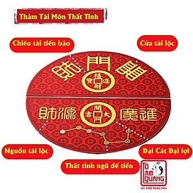 Mua Thảm cửa tròn phong thủy đẹp rẻ trấn trạch - tài lộc - may mắn - bình an - TÔ TÂM QUANG