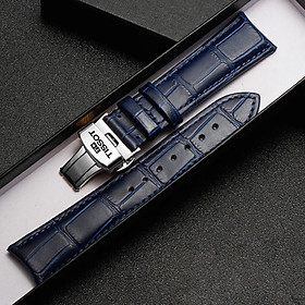 Dây đeo đồng hồ Tissot - Dây Đeo Đồng Hồ Da Cá Sấu Navy Thay Thế Dành Cho Tissot Size 19/20/21/22mm - Chất Liệu Da Cá Sấu Cao Cấp Tương Thích Tất Cả Các Phiên Bản Đồng Hồ Tissot - Bảo Hành 12 Tháng
