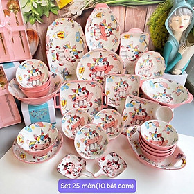 Mua BÁT ĐĨA PONY HỒNG️BÁT ĂN DẶM CHO BÉ