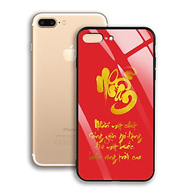 Ốp Lưng Mạ Màu Vàng Ánh Kim cho điện thoại Iphone 7 Plus / 8 Plus - 03004 7970 NHAN03 - Nhẫn thư pháp - Hàng Chính Hãng