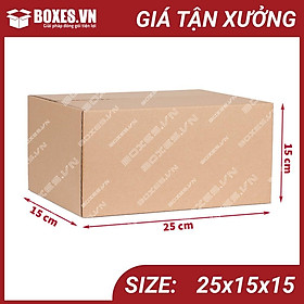 Mua 25x15x15 Combo 20 hộp Carton đóng gói hàng giá tại xưởng