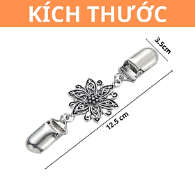 Kẹp Khăn Choàng, Kẹp Mỏ Vịt Áo Len Cổ Áo Cardigan, Kẹp Lưng Áo Thu Nhỏ Vòng Eo Hình Hoa, Nơ, Hoa Cúc