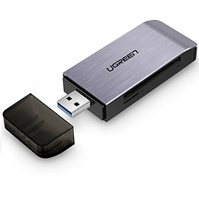 Đầu đọc hỗ trợ 4 loại thẻ SD/TF/CF/MS USB 3.0 Màu Đen Ugreen 180OL50540CM Hàng chính hãng