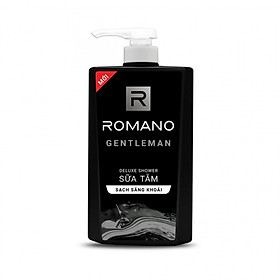 Sữa tắm cao cấp Romano Gentleman lịch lãm nam tính sạch sảng khoái 650gr