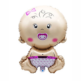 Bóng Hình Bé Gái Ngậm Ti Size Trung