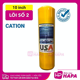 Lõi Lọc Nước Số 2 CATION Chuyên cho nước cứng, 10 inch, Lọc Thô