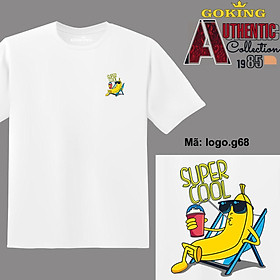 SUPER COOL, mã logo.g68. Áo thun nam nữ in logo đẹp. Áo phông GOKING cho cặp đôi, gia đình, đội nhóm, đồng phục công ty