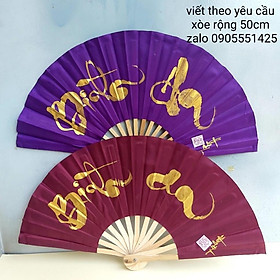 Quạt vải  viết theo yêu cầu. Quà tặng  mừng thọ, tân gia, khai trương. Quà cưới, tết, sinh nhật, 8/3, 20/10.