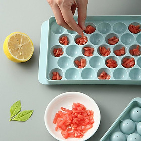 Mua KHAY LÀM ĐÁ 33 VIÊN TRÒN CÓ NẮP ĐẬY VIỆT NHẬT