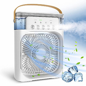 Mua Quạt Phun Sương 600ml  Hàng chính hãng AIR FAN/ làm mát không khí để bàn làm việc  phòng ngủ  có thể xông tinh dầu  có ngăn đá kèm đèn led  hẹn giờ