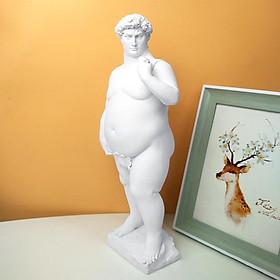 Fat David Sculpture Creative Resin Abstract Figure Statue Home Decor