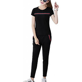 Bộ quần dài áo cộc cotton mẫu mới nhất 2019