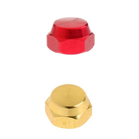 2pcs Baitcasting Reel Part Screw Nut Bolt - Fishing Reel Handle Nut Accessories Red Gold Strong and Anti-rust