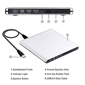 Mua Vỏ Ổ Đĩa Ngoài USB 3.0 TypeC-SATA DVD CD-ROM RW Cho máy tính Gắn ngoài