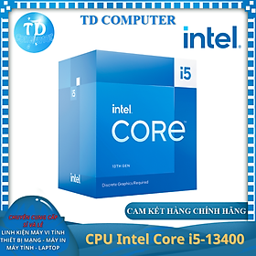 Hình ảnh CPU Intel Core i5 13400 2.5GHz (Socket 1700, 10 Nhân 16 Luồng 20MB) - Hàng chính hãng