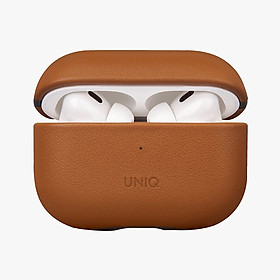 Hình ảnh Bao Case Ốp Bảo Vệ UNIQ Terra Geguine Leather dành cho Airpods Pro 2 - Hàng Chính Hãng