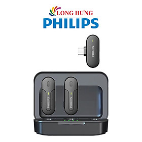 Mua Micro không dây Wireless Lavalier Philips 2 Micro DLM9002 - Type-C - Hàng chính hãng