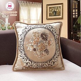 Mua Gối Tựa Sofa  Tựa Lưng Tây Âu Trang Trí Tết - Vỏ Gấm Cao Cấp Sang Trọng - Size 45cm x 45 cm
