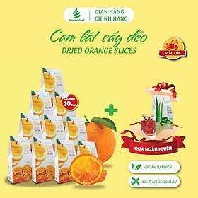 Combo 10 hộp Cam úc sấy dẻo Nonglamfood  hộp 100g  | Healthy Snack  | Ăn vặt tốt cho sức khỏe | Trái cây sấy dẻo