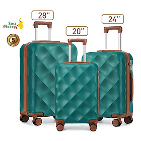 Vali du lịch Sea Choice Vỏ cứng Chất liệu ABS có tặng hành lý Túi du lịch miễn phí Size 20/24/28 có khóa TSA/Dây kéo YKK - Bảo hành 5 năm