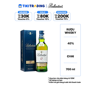 Rượu Ballantine’s Aged 17 Years Blended Scotch Whisky Nồng Độ 40% 700ml