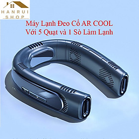 Mua Máy Lạnh Đeo Cổ giải nhiệt tức thời AR COOLING 5 Quạt 1 Sò Lạnh Mini Air-conditioner
