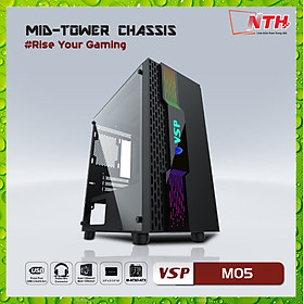 Mua Vỏ Case Máy Tính VSP M05 LED RGB (Chuẩn mATX) - Hàng Chính Hãng