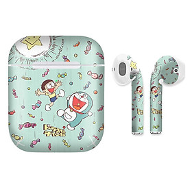 Mua Miếng dán skin cho AirPods in hình Doremon - Dor015 (AirPods  1 2  Pro  TWS  i12)