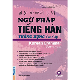 Hình ảnh Ngữ Pháp Tiếng Hàn Thông Dụng Cao Cấp (Học Kèm App: MCBooks Application)