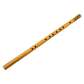 Bamboo Flute Portable 9 Holes for Children and Beginners Vertical Flute
