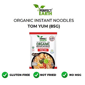 Mì Gạo Lức Ăn Liền Thuần Chay Hữu Cơ (85g) - Perfect Earth Organic Instant Noodles (85g) - Vị Tom Yum | Kim Chi | Tỏi Tiêu - Mì Tom Yum