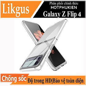 Hình ảnh Ốp lưng chống sốc trong suốt cho Samsung Galaxy Z Flip 4 hiệu Likgus Crashproof giúp chống chịu mọi va đập - hàng nhập khẩu