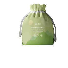 Mua Khăn lau mặt dùng 1 lần 100% bông tự nhiên - Cuộn 40 khăn giấy lau mặt tẩy trang đa năng Animerry