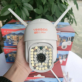 Mua Tặng thẻ 64GB CAMERA YOOSEE PTZ 36 LED 5.0Mpx FULL HD 1080 CHỐNG NƯỚC  XOAY 360 ĐỘ  DÒ THEO CHUYỂN ĐỘNG -HÀNG NHẬP KHẨU