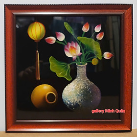 Mua Tranh sơn mài nghệ thuật Hoa Sen