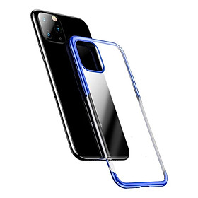 Xanh - Ốp lưng viền màu mạ crom cho iPhone 11 Pro (5.8 inch) hiệu Baseus Glitter (mỏng 0.6mm, chống va đập, gờ bảo vệ Camera, Mạ Crom sang trọng)