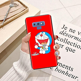 Ốp lưng điện thoại Samsung Galaxy Note 9 viền silicon dẻo TPU  hình Doremon Vui Nhộn