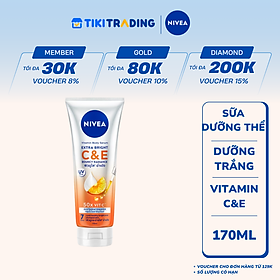 TINH CHẤT DƯỠNG THỂ NIVEA VITAMIN BODY SERUM EXTRA BRIGHT C & E