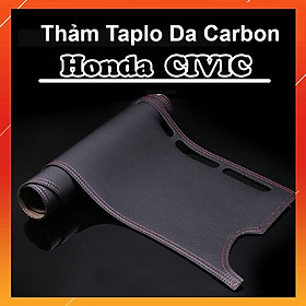Thảm Taplo Da Carbon Xe Honda Civic 2008 đến 2021 Cao Cấp Màu Đen