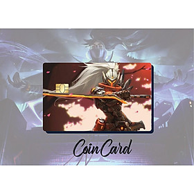 Mua LOL YASUO 15p GG  Decal dán Thẻ ATM  debit  thẻ từ  thẻ chung cư  bảo vệ thẻ