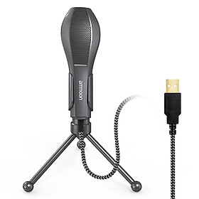 Mic Thu Âm Dây Nối USB Kèm Giá Đỗ Mini Ammoon