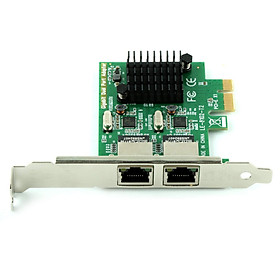 Card Mạng LAN Ubit RJ45 x 2 Gigabit Ethernet PCI Express Cho Màn Hình Máy Tính Bàn 8102_T2