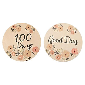 Wooden Baby Milestone Cards Newborn Photography Props Baby Shower Gifts