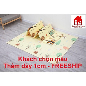 Thảm Trải Sàn Xốp XPE 2 Mặt phủ Silicone Hàn Quốc 1m8 x 2m
