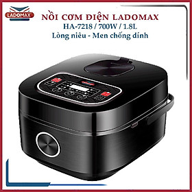 Mua Nồi cơm điện Ladomax HA-7218 - Dung tích 1.8L  700W - Lòng niêu men chống dính cao cấp - Hàng chính hãng