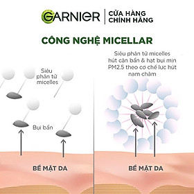 Nước Tẩy Trang làm Sạch Sâu Garnier Micellar Cleansing Water 50ml