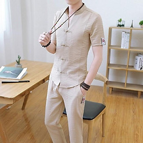 BCT ( Xả hàng) Bộ đũi nam phong cách Hàn quốc!