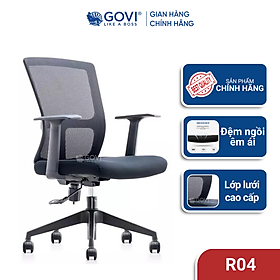 Mua Ghế xoay văn phòng GOVI Ryan R04 Lưng lưới  tay ghế chắc chắn  đệm ngồi êm ái